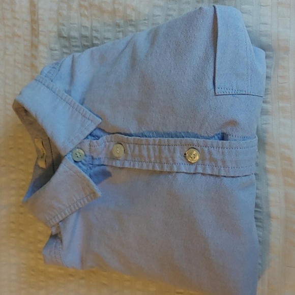 WOMEN'S J. CREW BOY FIT PALE BLUE COTTON LONG SLEEVE SHIRT SIZE XXS - Picture 6 of 6